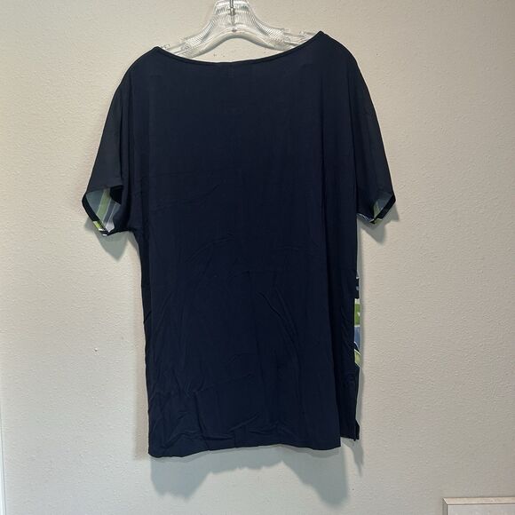 Chicos Womens Tunic Top 2 Psychedelic Colidescope Breathable Lightweight Modest - Picture 6 of 10